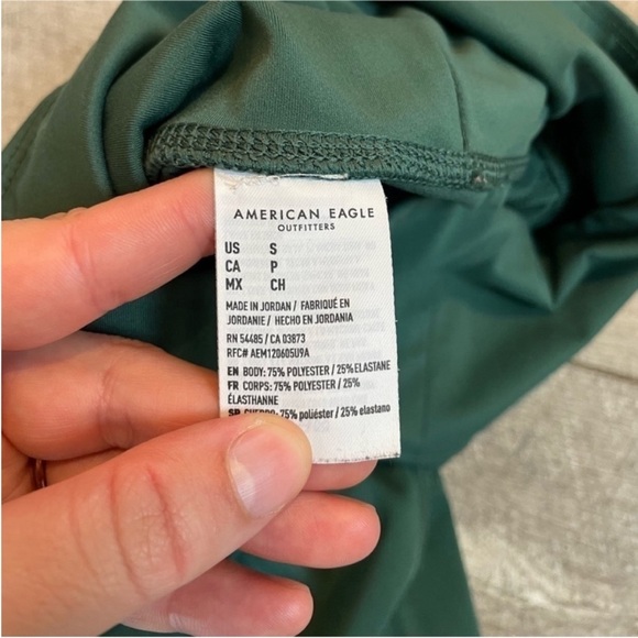 American Eagle The Everything Pocket Legging Size Small Green Leggings - Picture 4 of 6